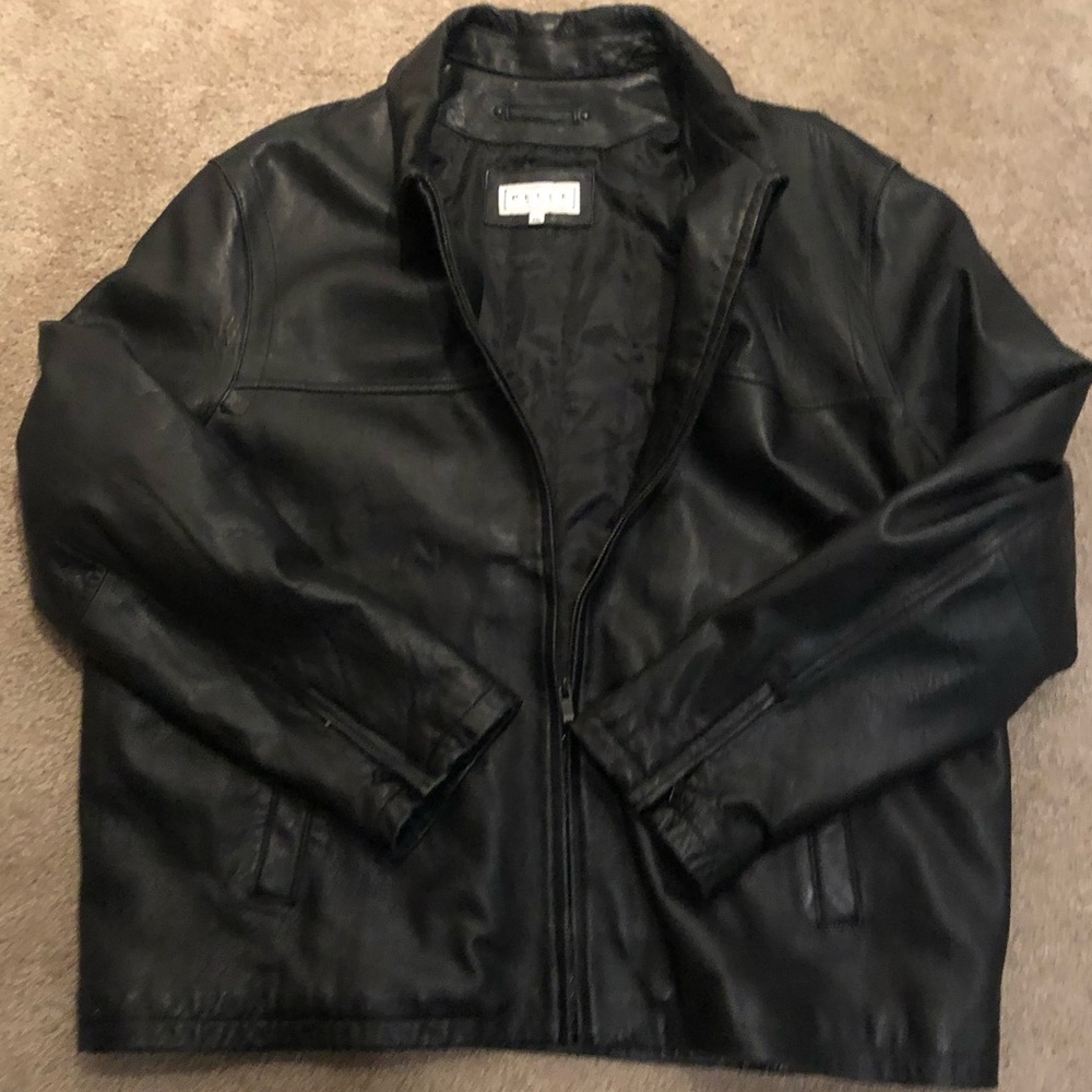 Black Leather Coat
